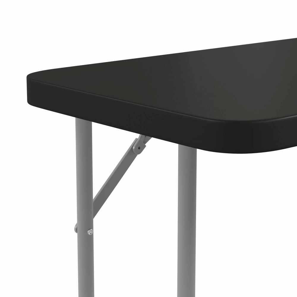 6-Foot Rectangular Granite White Plastic Folding Training Table