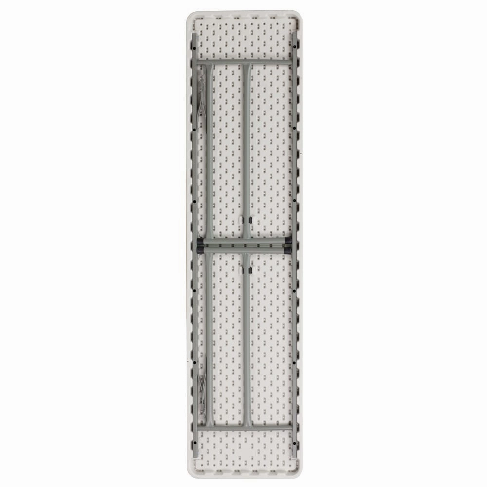 6-Foot Rectangular Granite White Plastic Folding Training Table