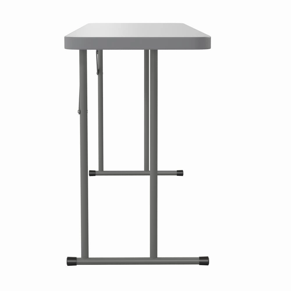6-Foot Rectangular Granite White Plastic Folding Training Table