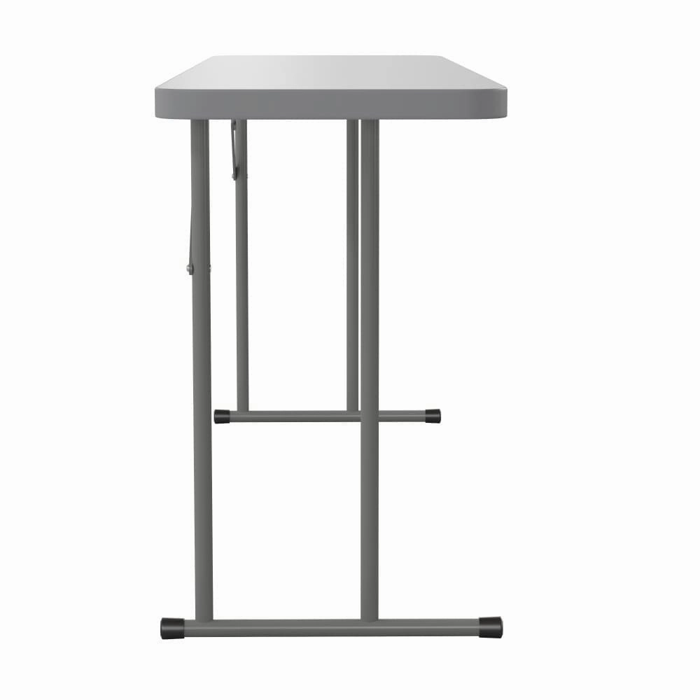6-Foot Rectangular Granite White Plastic Folding Training Table