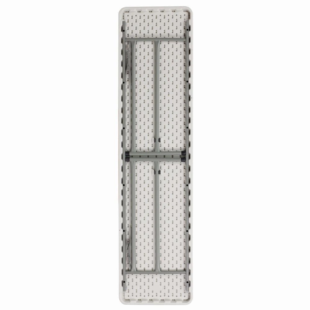 6-Foot Rectangular Granite White Plastic Folding Training Table