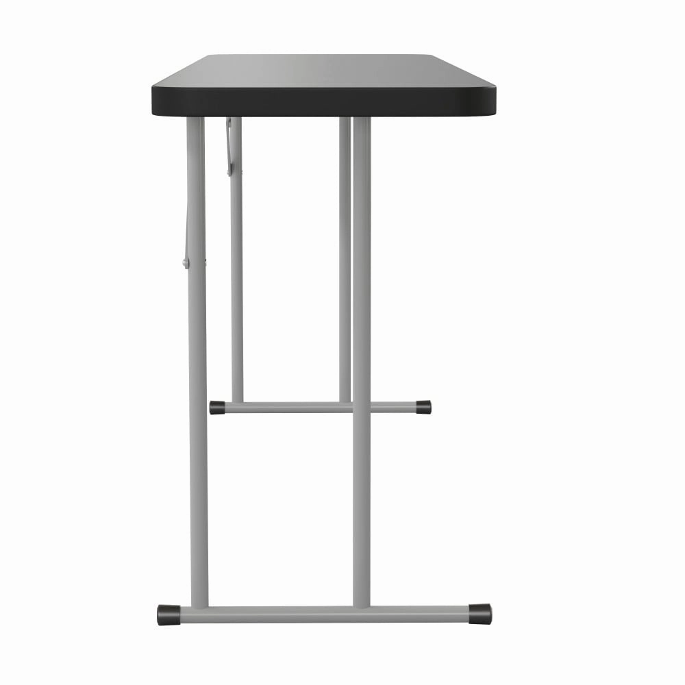 6-Foot Rectangular Granite White Plastic Folding Training Table