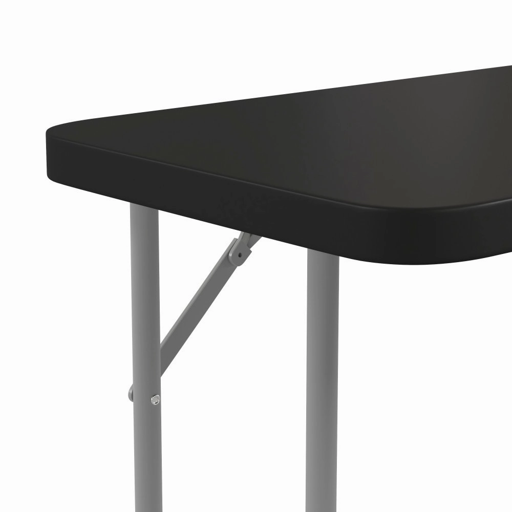 6-Foot Rectangular Granite White Plastic Folding Training Table