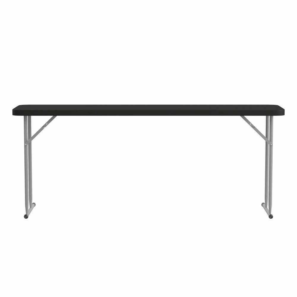 6-Foot Rectangular Granite White Plastic Folding Training Table