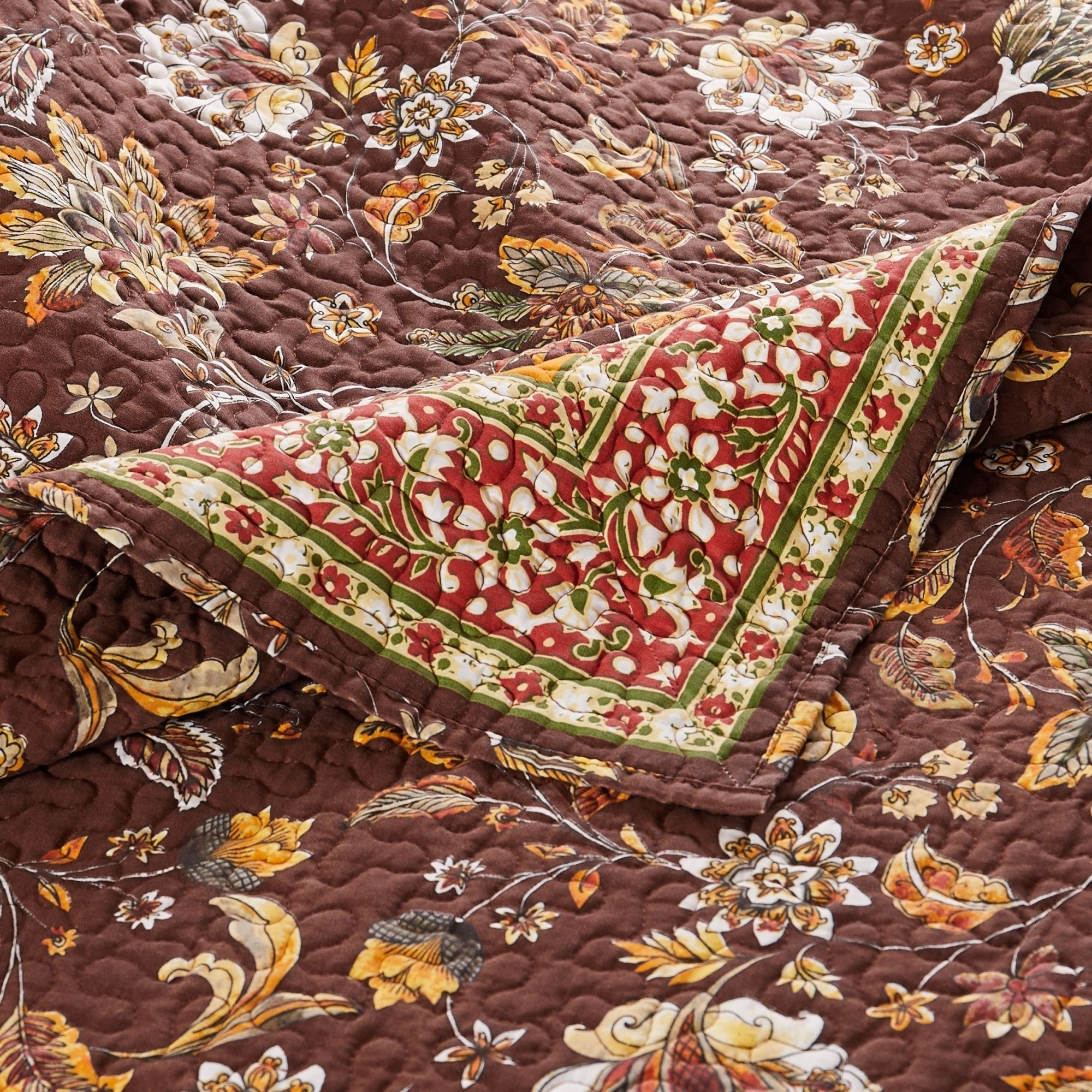 Barefoot Bungalow Audrey Cotton-Rich Reversible Quilted Bedding Set