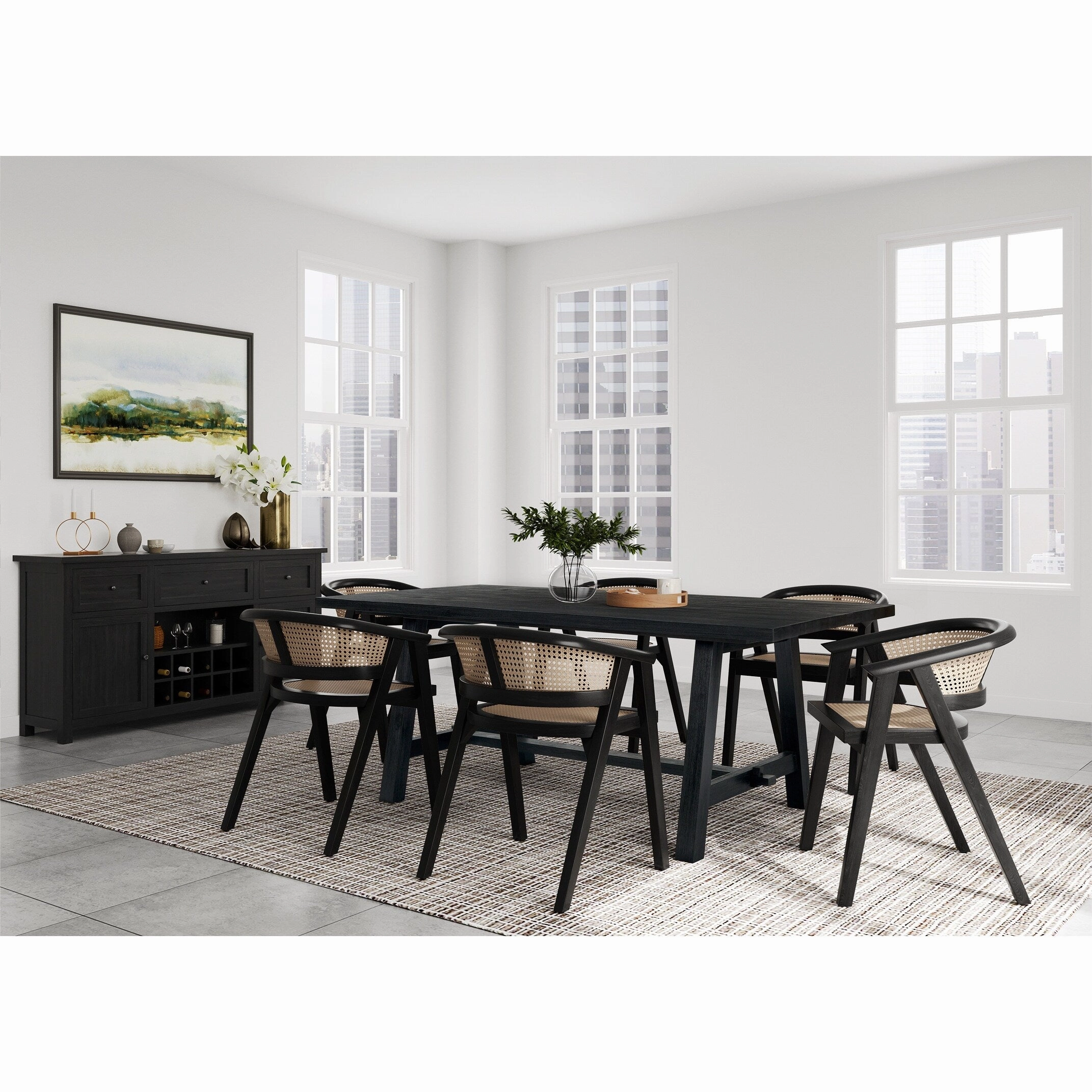 Bedford 79 Rectangular Dining Table A Base
