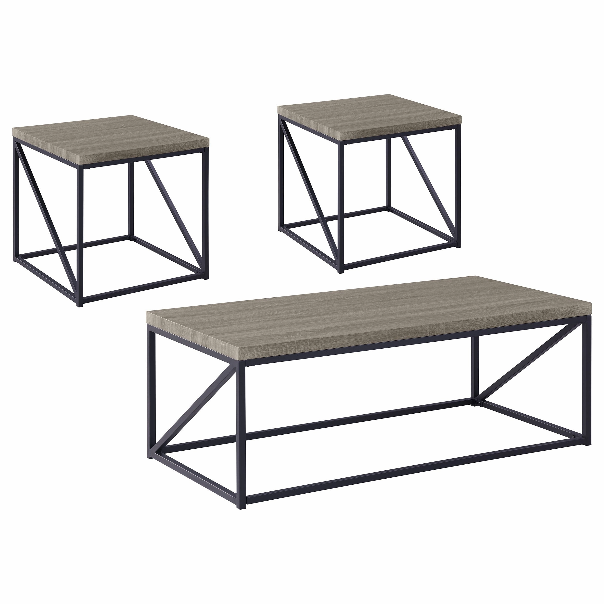 Birdie Coffee And End Table Set Sonoma Grey