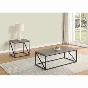 Birdie Coffee And End Table Set Sonoma Grey
