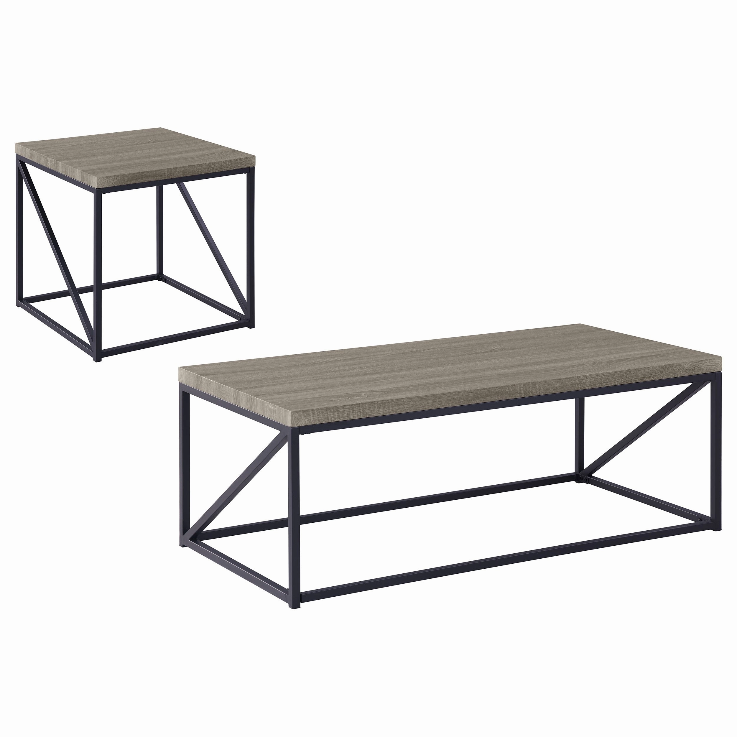 Birdie Coffee And End Table Set Sonoma Grey