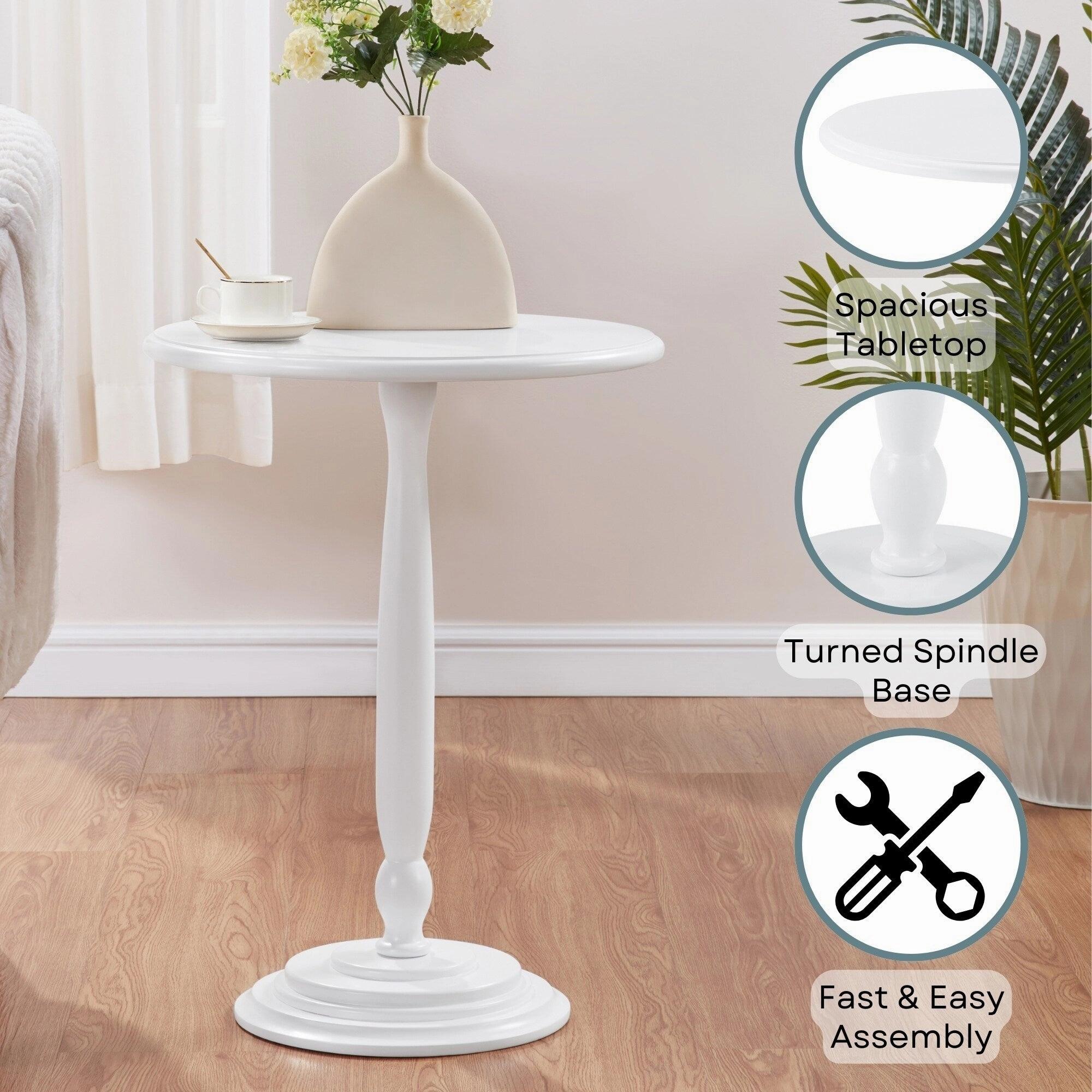 Convenience Concepts Classic Accents Amelia Spindle Table