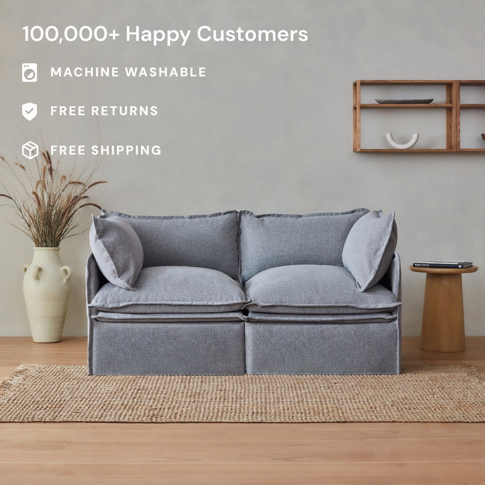 Elevate Comfort Layer for 3-Seater Sofa   Armchair Set in Rust