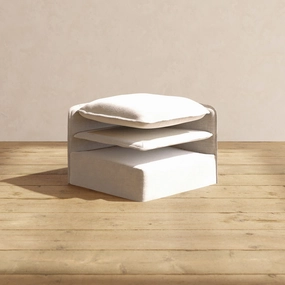 Elevate Comfort Layer for 5-Seater Open-Ends Corner Sectional   Ottoman in Mist