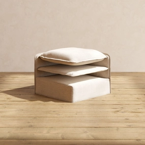 Elevate Comfort Layer Set for 3-Seater U-Sectional | Blended Weave in Oat