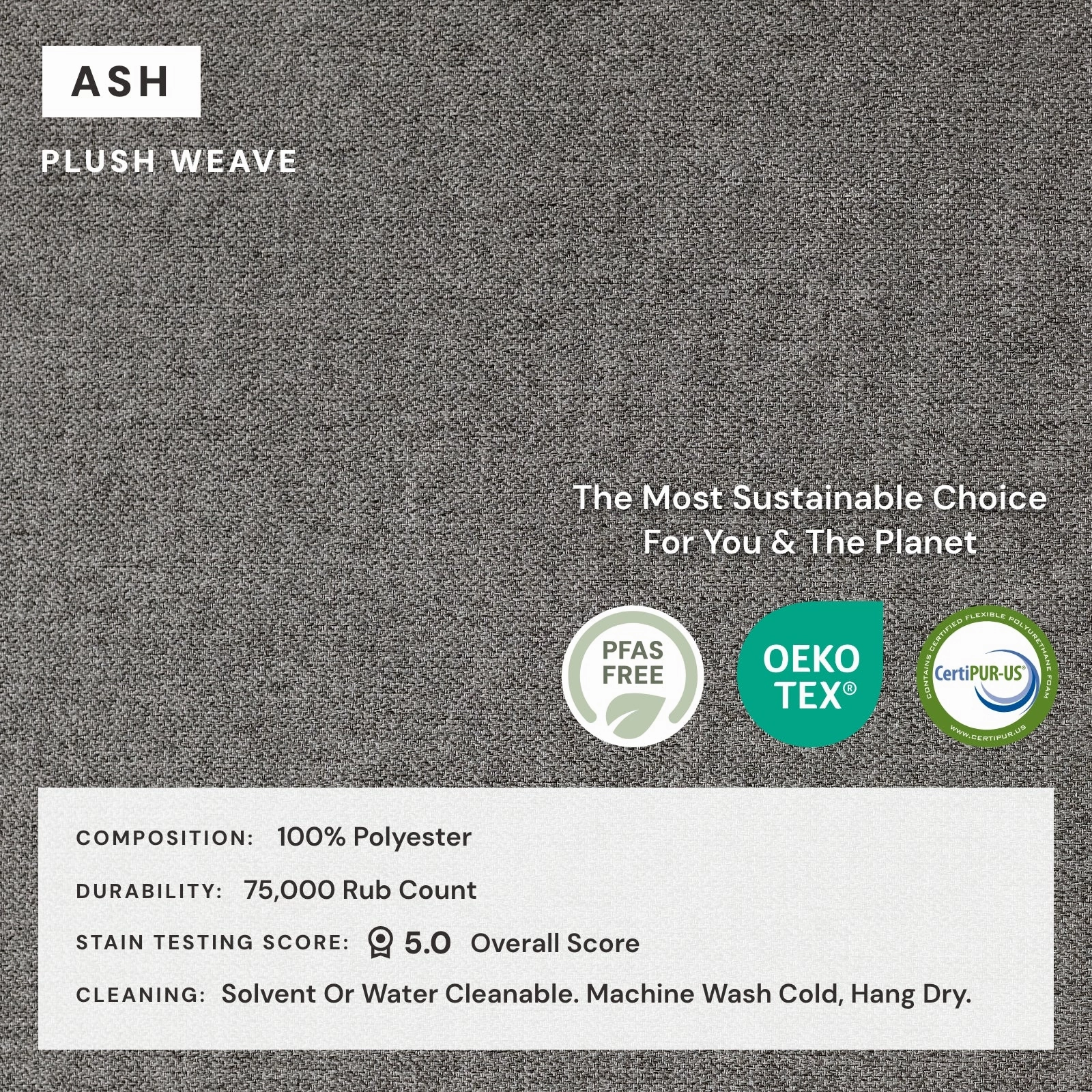 Elevate Comfort Layer Set for 4-Seater | Plush Weave in Ash