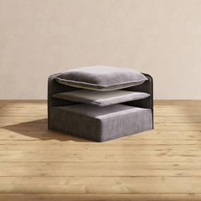 Elevate Comfort Layer Set for 7-Seater Open-Ends Corner Sectional | Luxury Velvet in Cinder