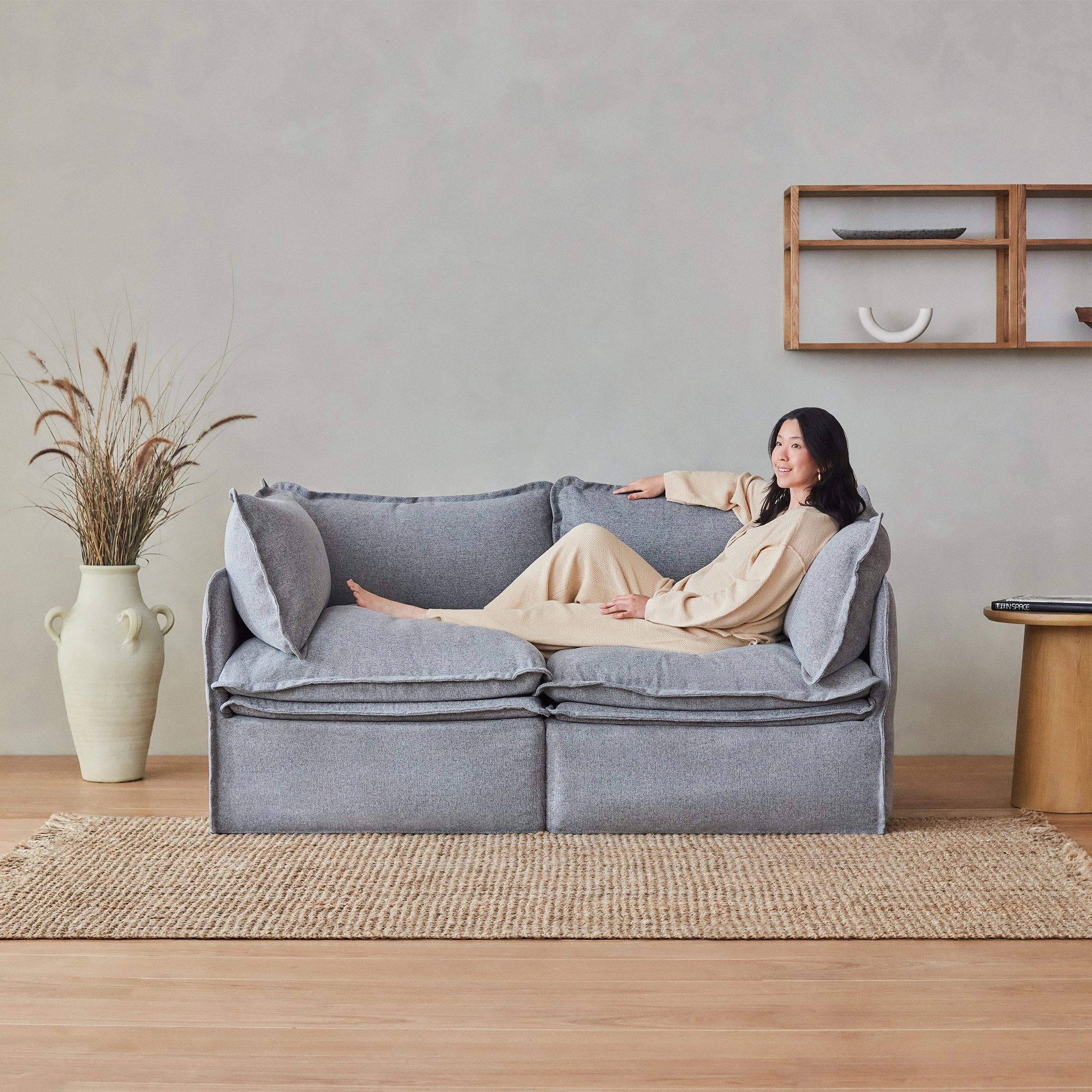 Elevate Comfort Layer Set for Armchair | Plush Weave in Cloud