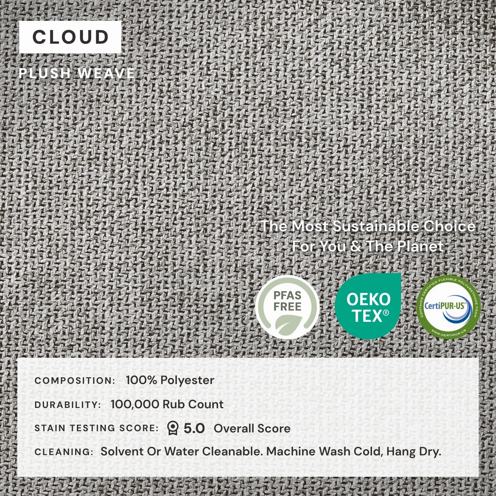 Elevate Comfort Layer Set for Armchair | Plush Weave in Cloud