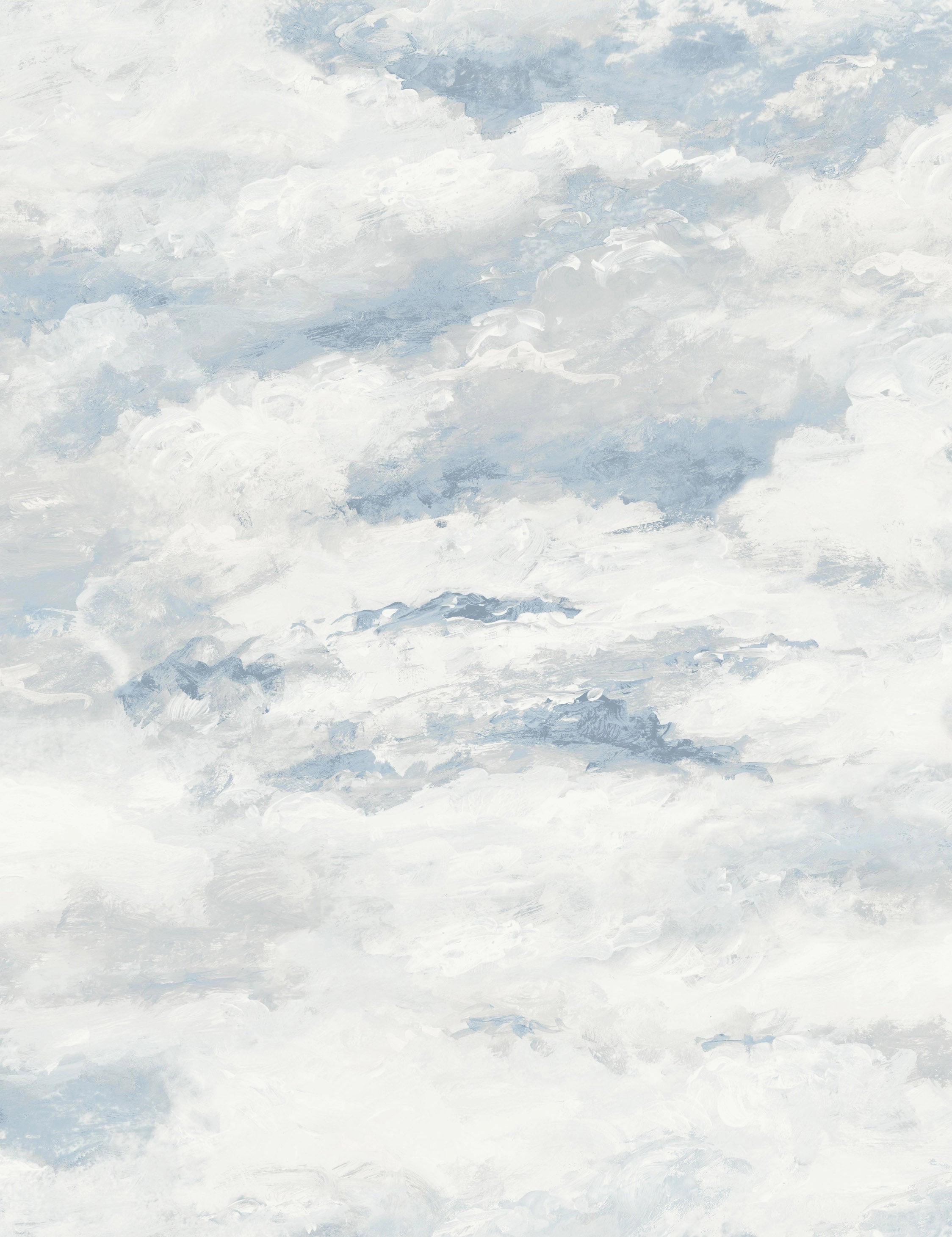 Galina Wallpaper. Blue Swatch