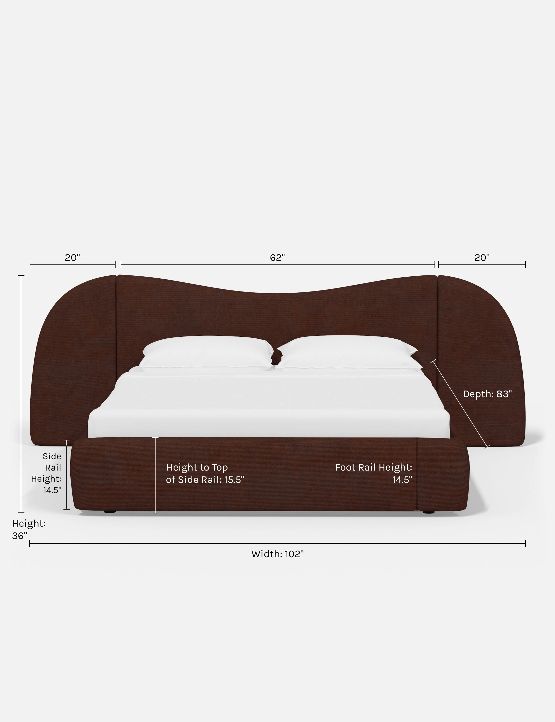 Gladys Extended Headboard Platform Bed by Sarah Sherman Samuel