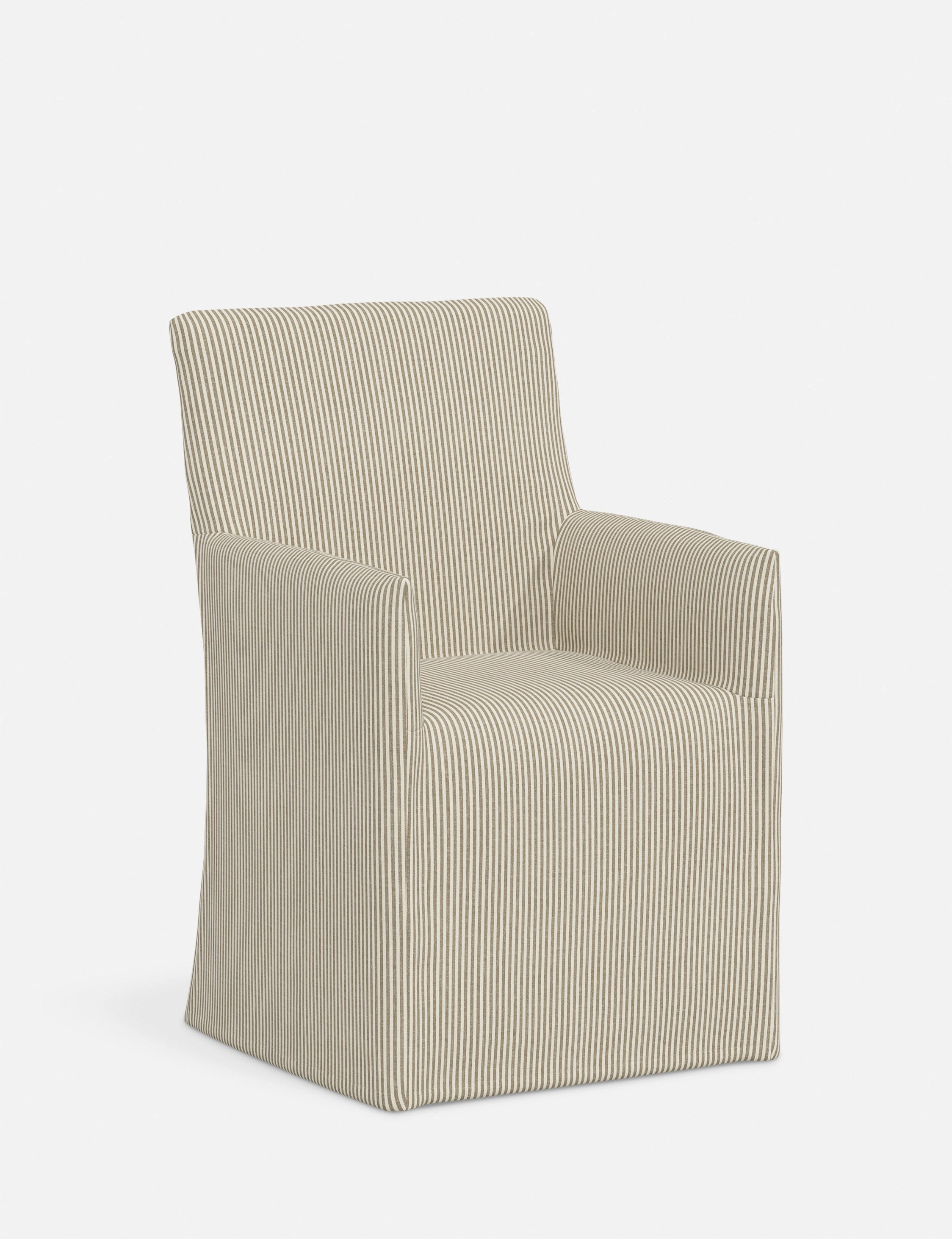 Haddan Slipcover Dining Arm Chair