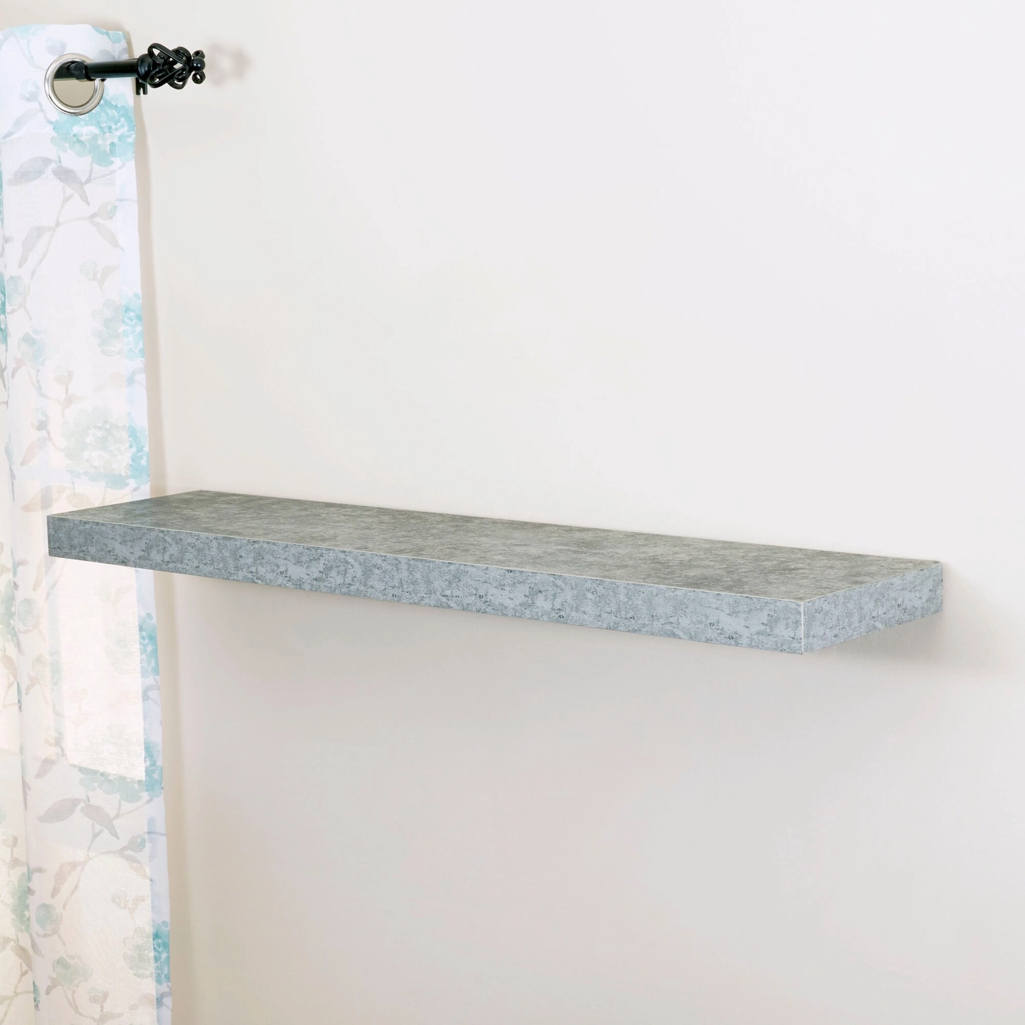 Household Essentials Floating Wall Shelf Slate