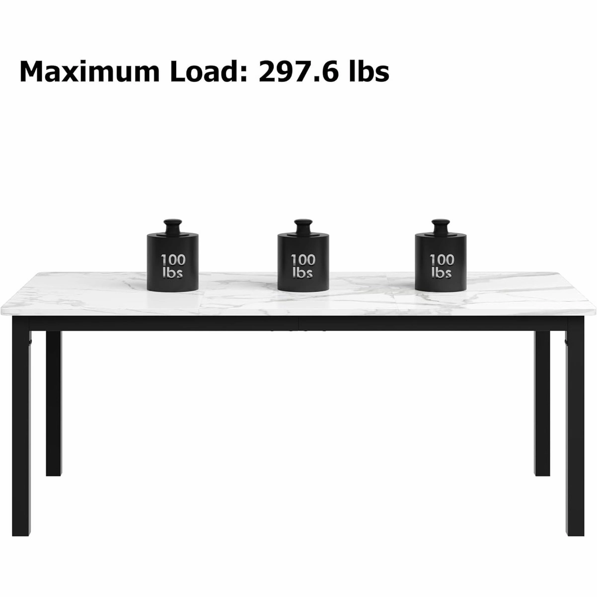 Industrial Dining Table for 8. Wooden Long Dinner Table. Kitchen Table