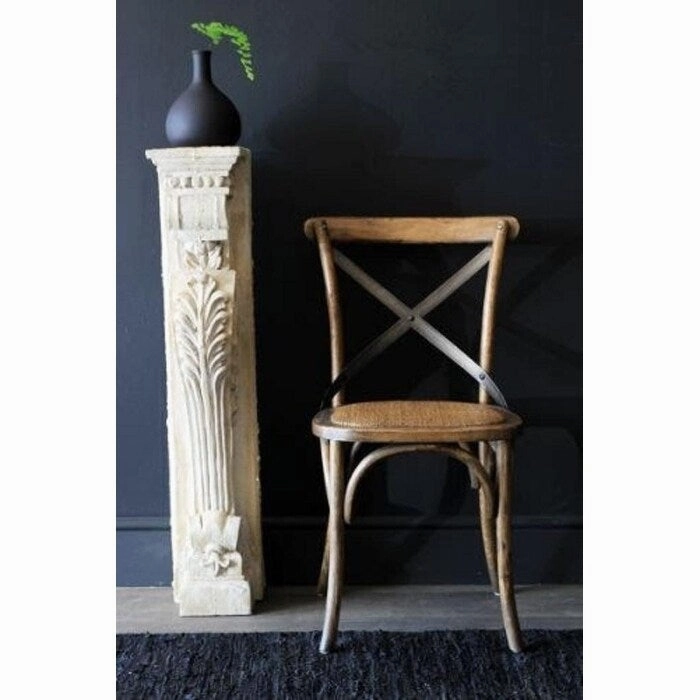 Mid Century Modern Contemporary Antique Style Cross Back X Open Wooden Frame Dining Accent Wood Chairs