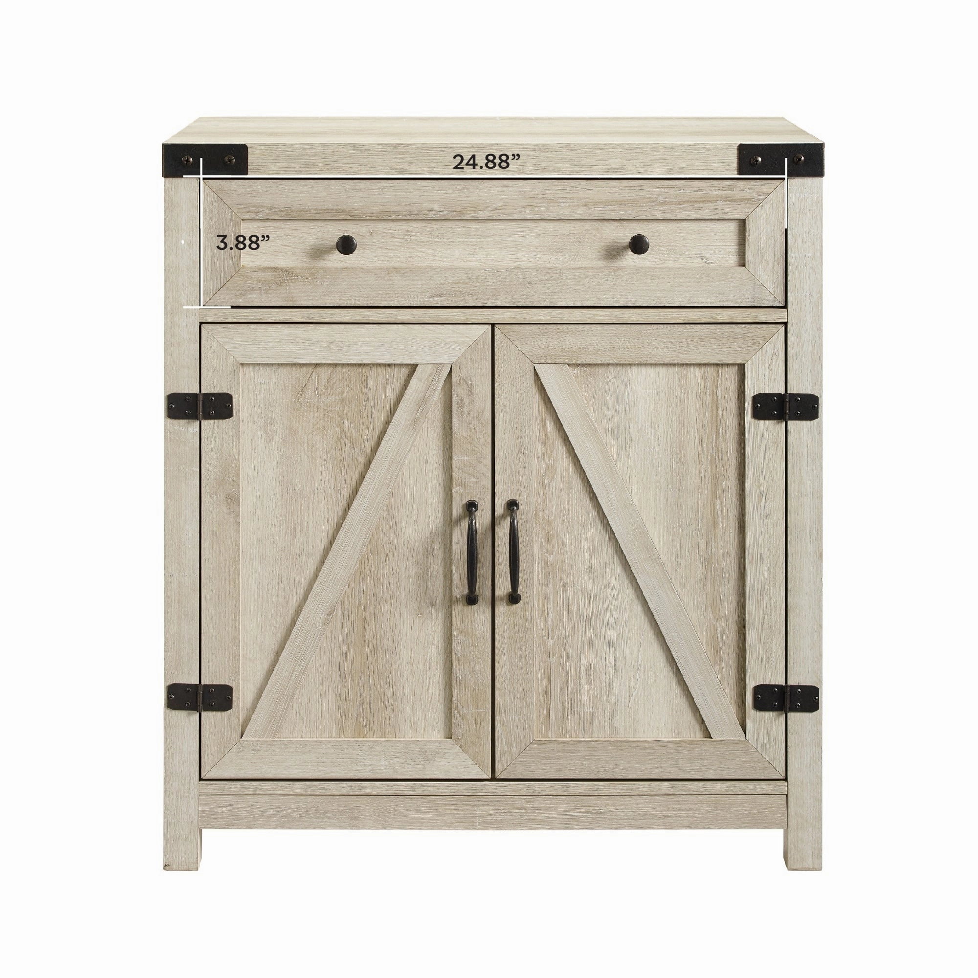 Middlebrook 30-inch Rustic Barn Door Accent Cabinet