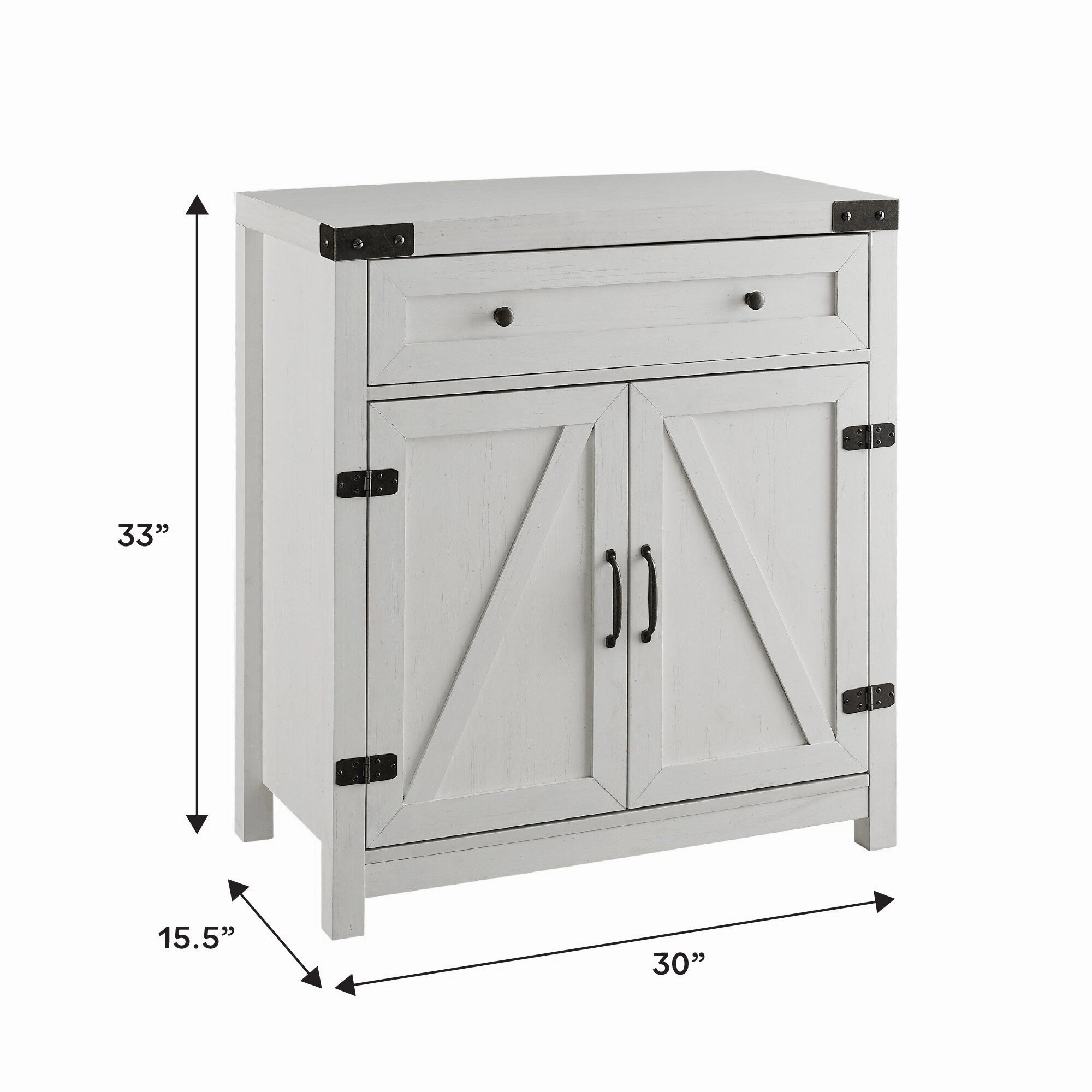 Middlebrook 30-inch Rustic Barn Door Accent Cabinet