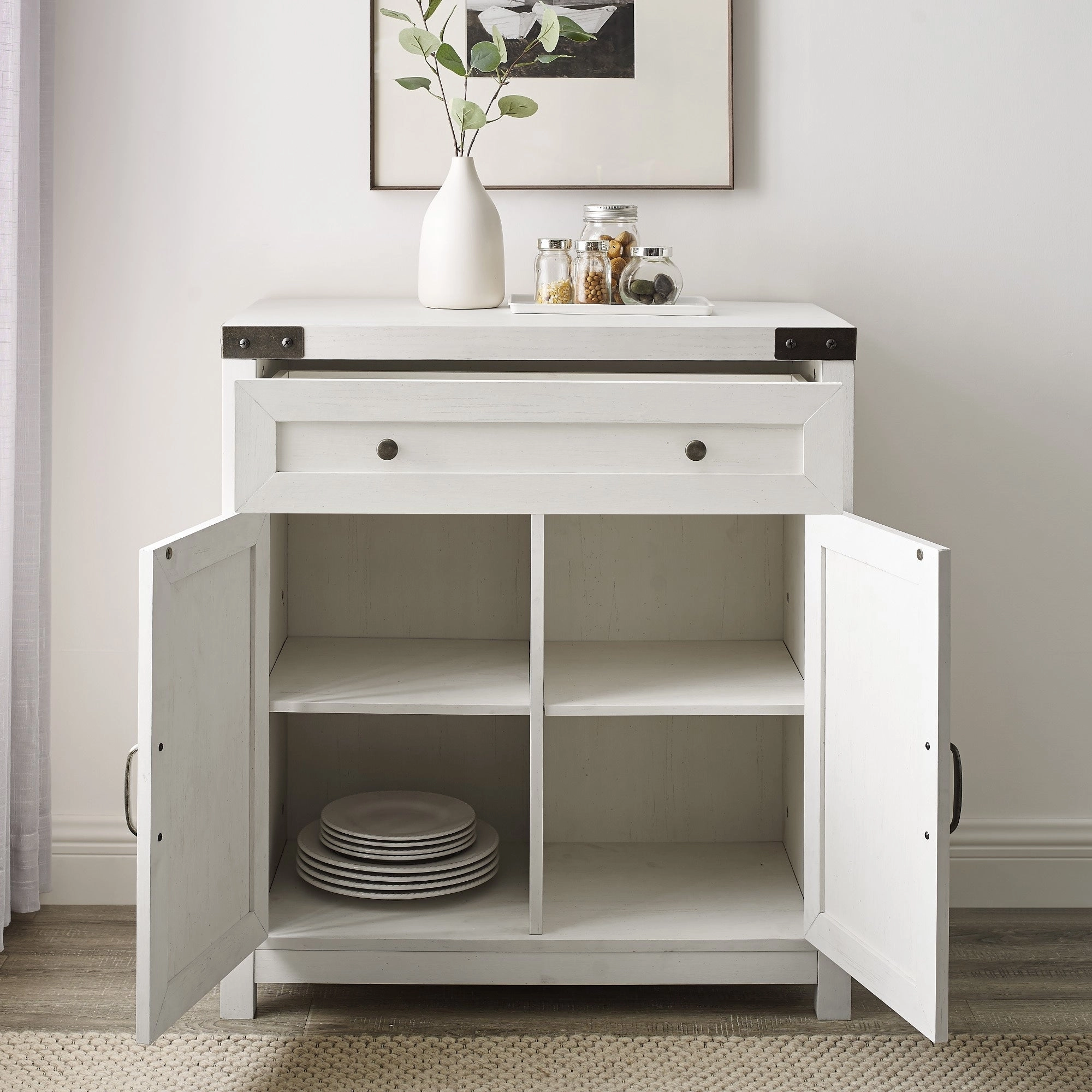 Middlebrook 30-inch Rustic Barn Door Accent Cabinet