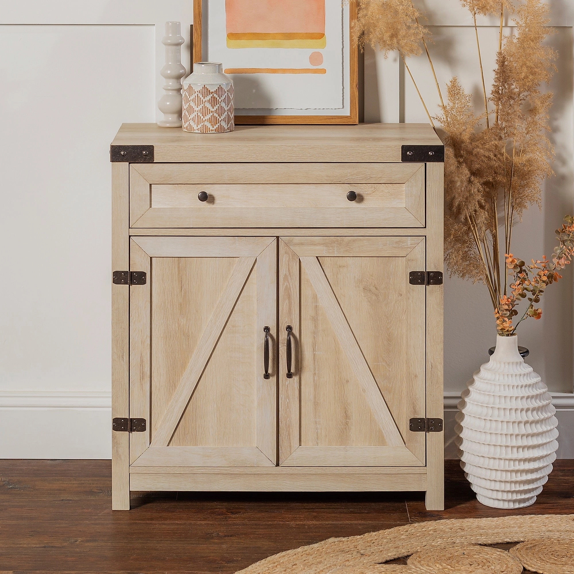 Middlebrook 30-inch Rustic Barn Door Accent Cabinet