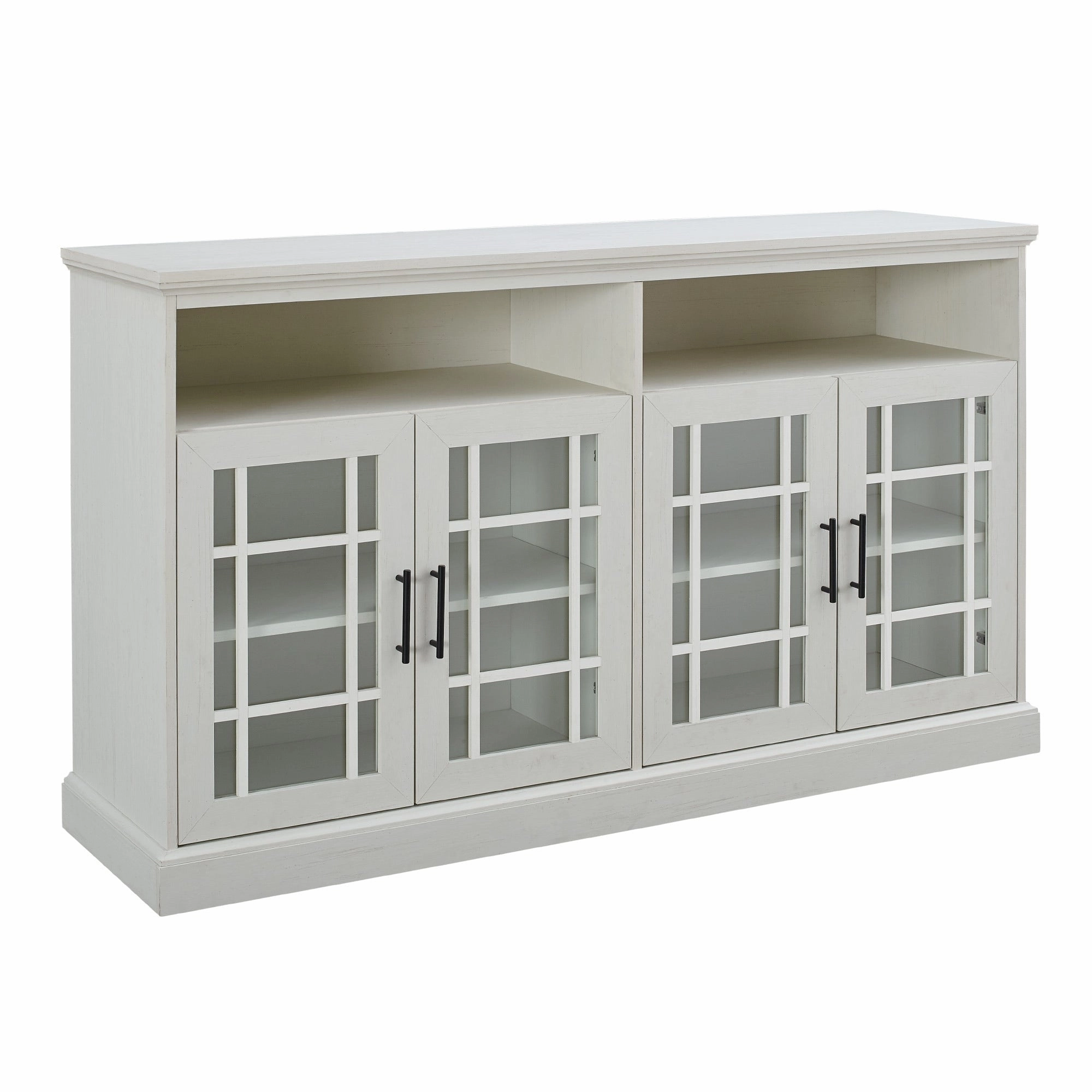 Middlebrook 58-inch Framed Glass 4-Door TV Stand