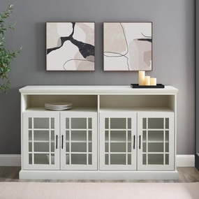 Middlebrook 58-inch Framed Glass 4-Door TV Stand