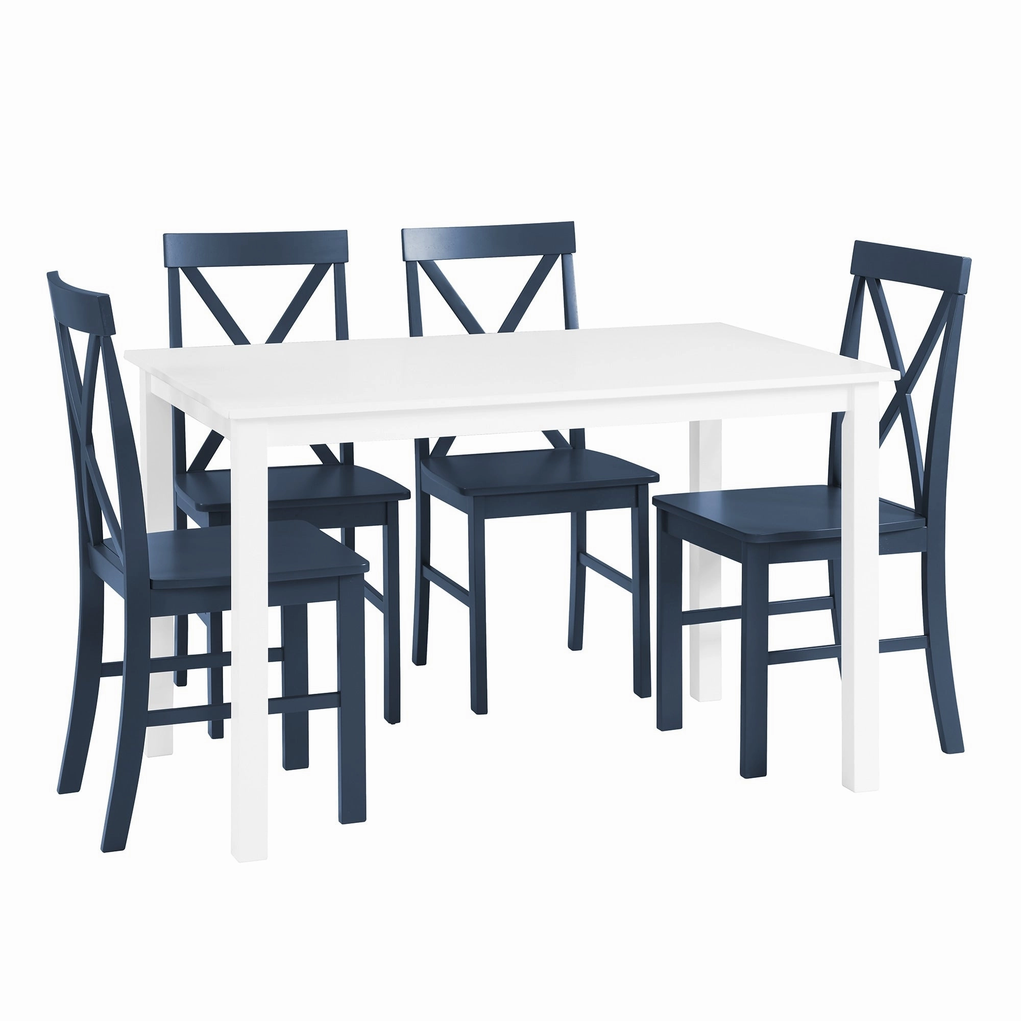 Middlebrook 5-Piece Dining Set with X-Back Side Chairs
