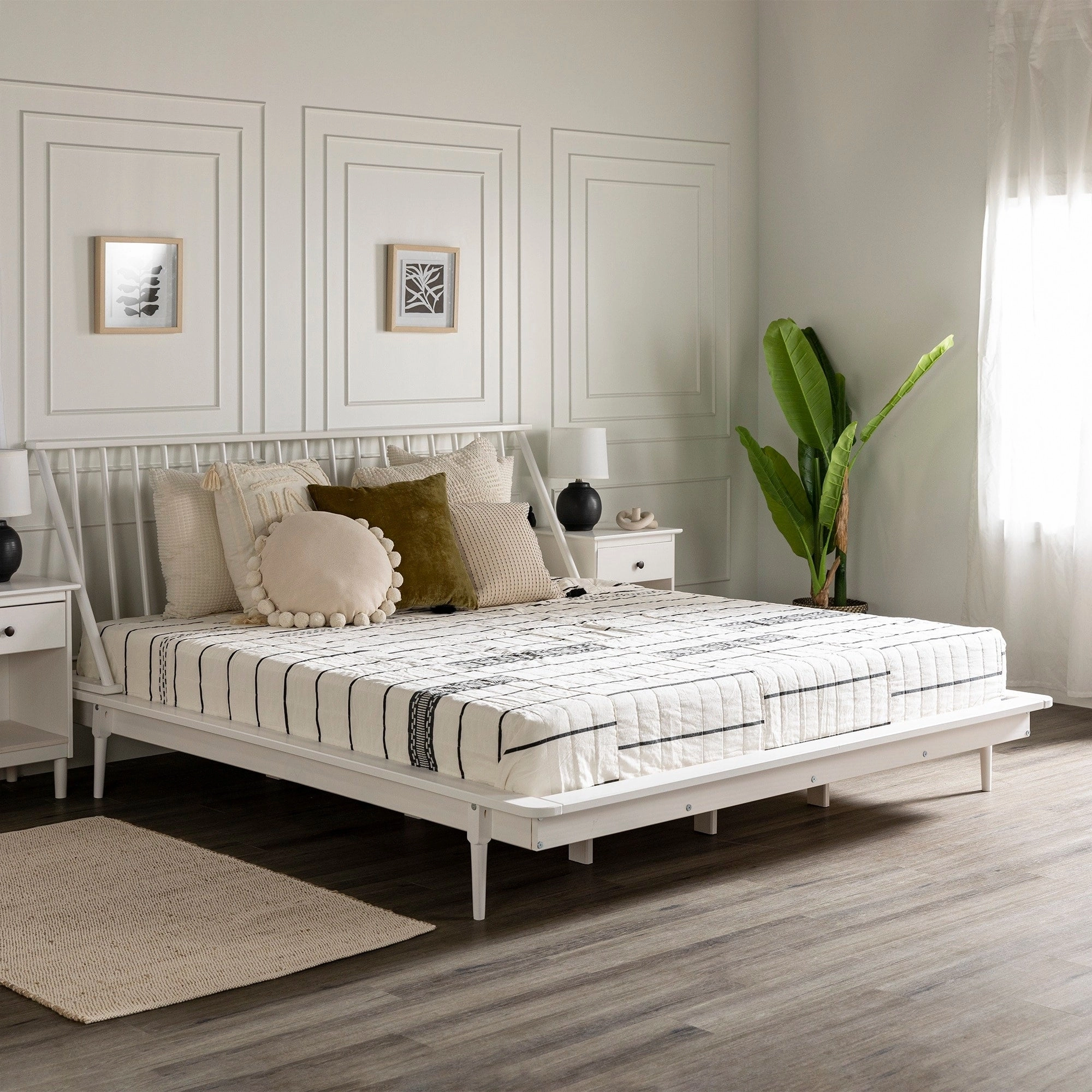 Middlebrook Blaney Solid Wood Spindle Platform Bed
