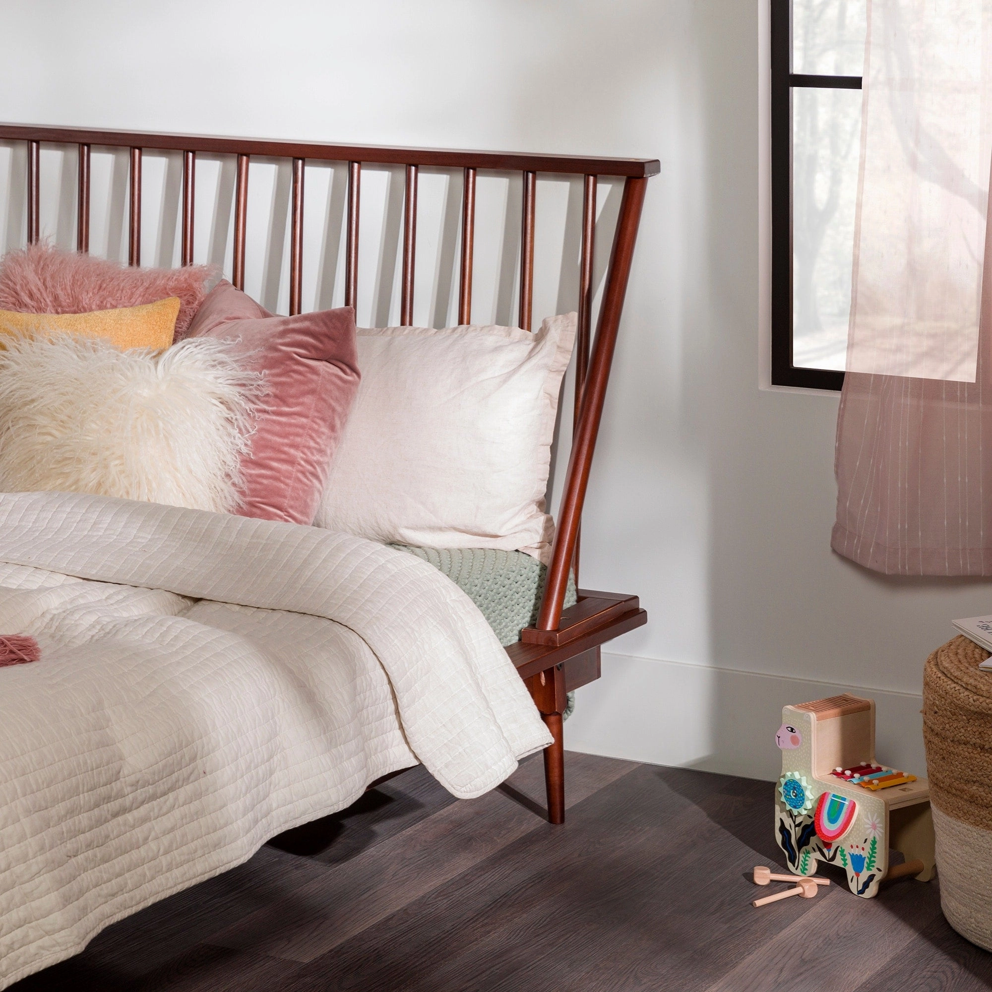 Middlebrook Blaney Solid Wood Spindle Platform Bed