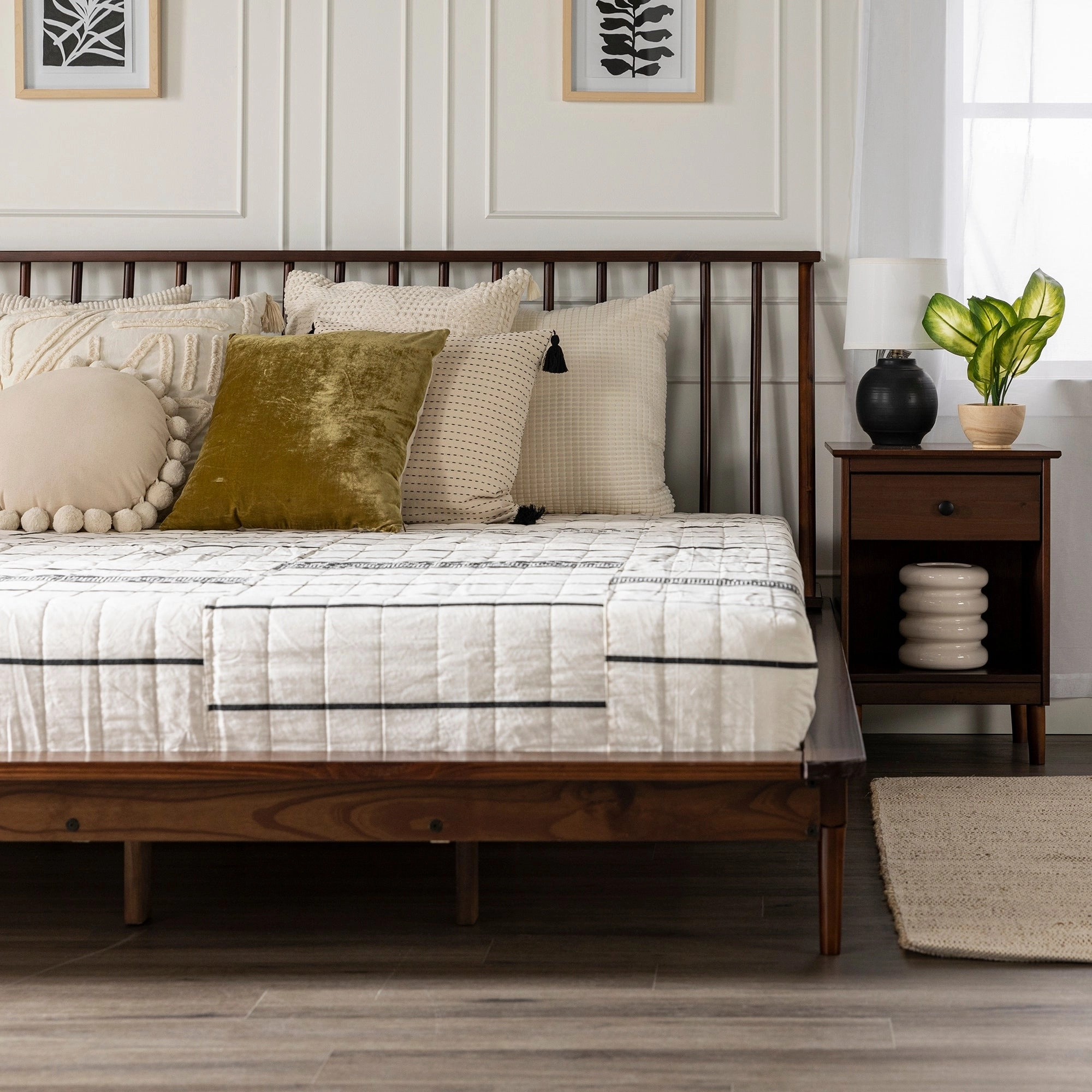 Middlebrook Blaney Solid Wood Spindle Platform Bed