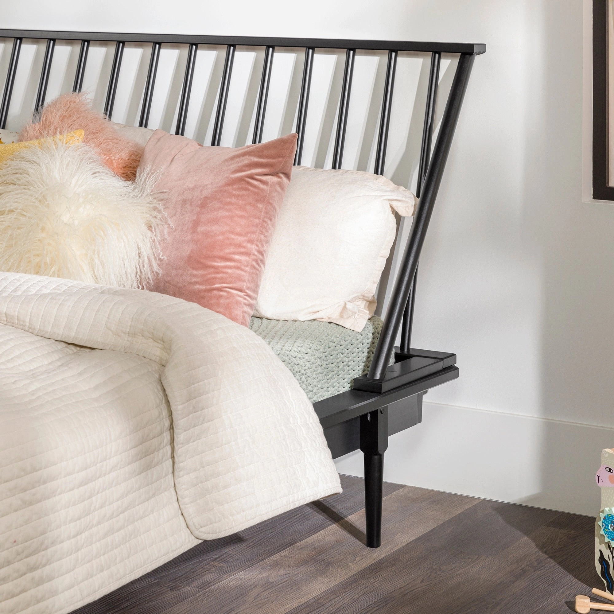 Middlebrook Blaney Solid Wood Spindle Platform Bed