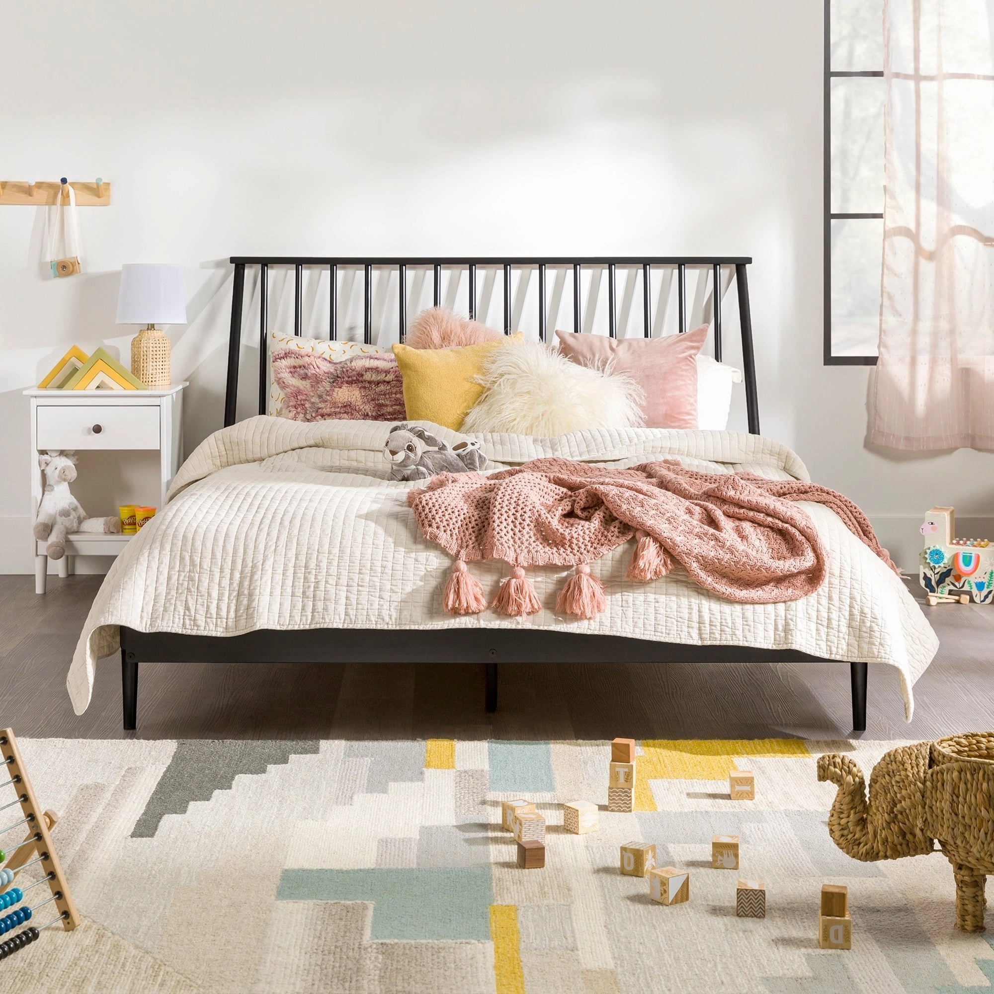 Middlebrook Blaney Solid Wood Spindle Platform Bed
