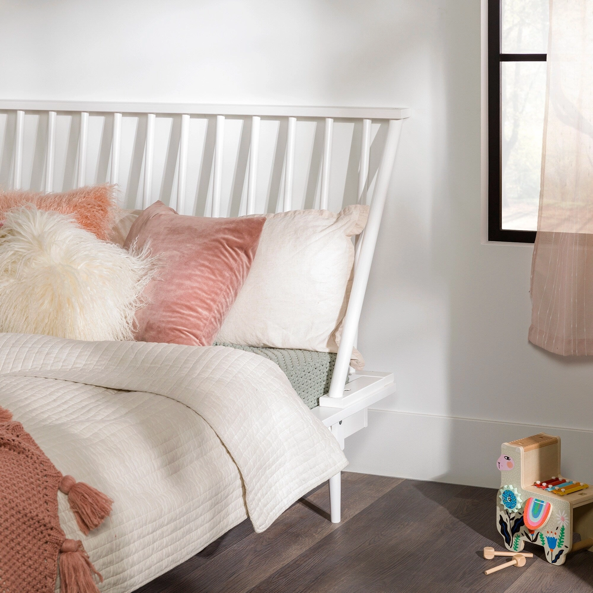 Middlebrook Blaney Solid Wood Spindle Platform Bed