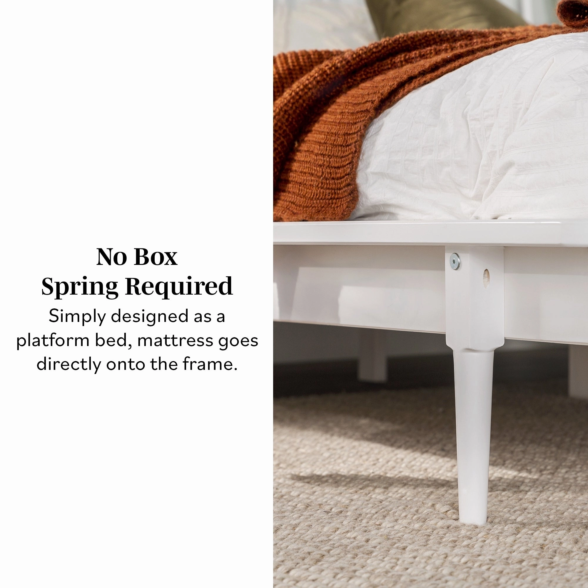 Middlebrook Blaney Solid Wood Spindle Platform Bed