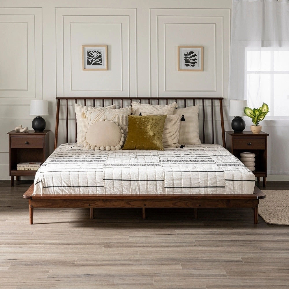 Middlebrook Blaney Solid Wood Spindle Platform Bed