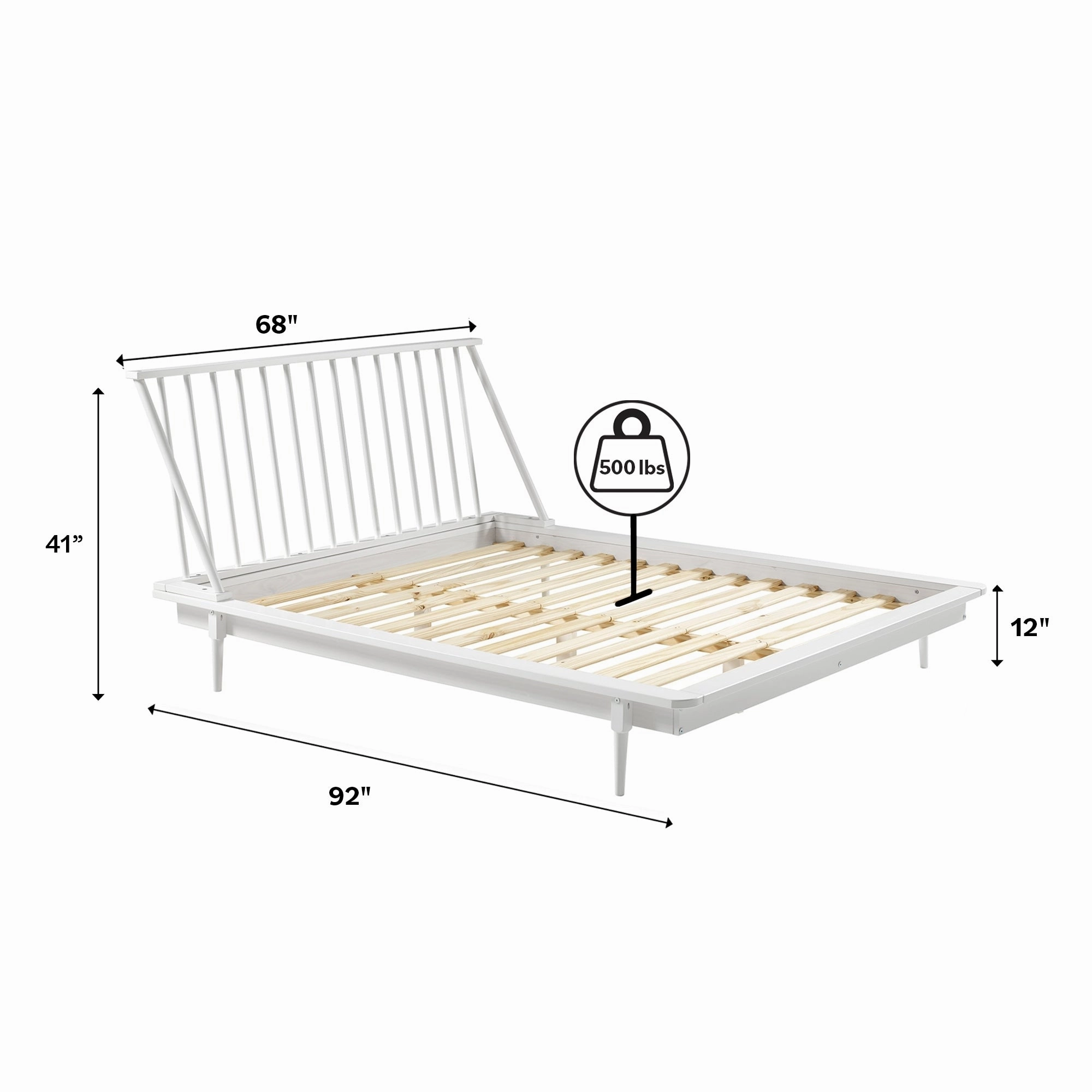 Middlebrook Blaney Solid Wood Spindle Platform Bed