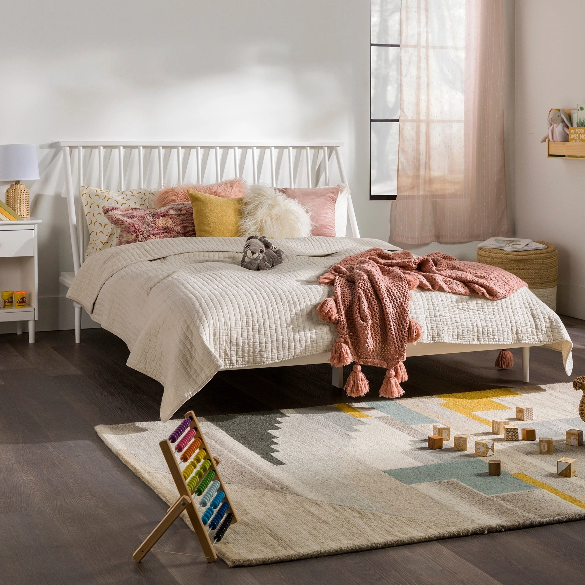 Middlebrook Blaney Solid Wood Spindle Platform Bed