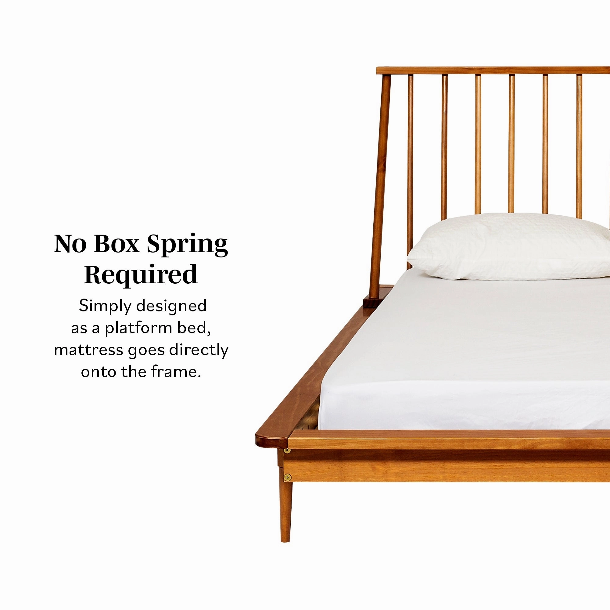Middlebrook Blaney Solid Wood Spindle Platform Bed