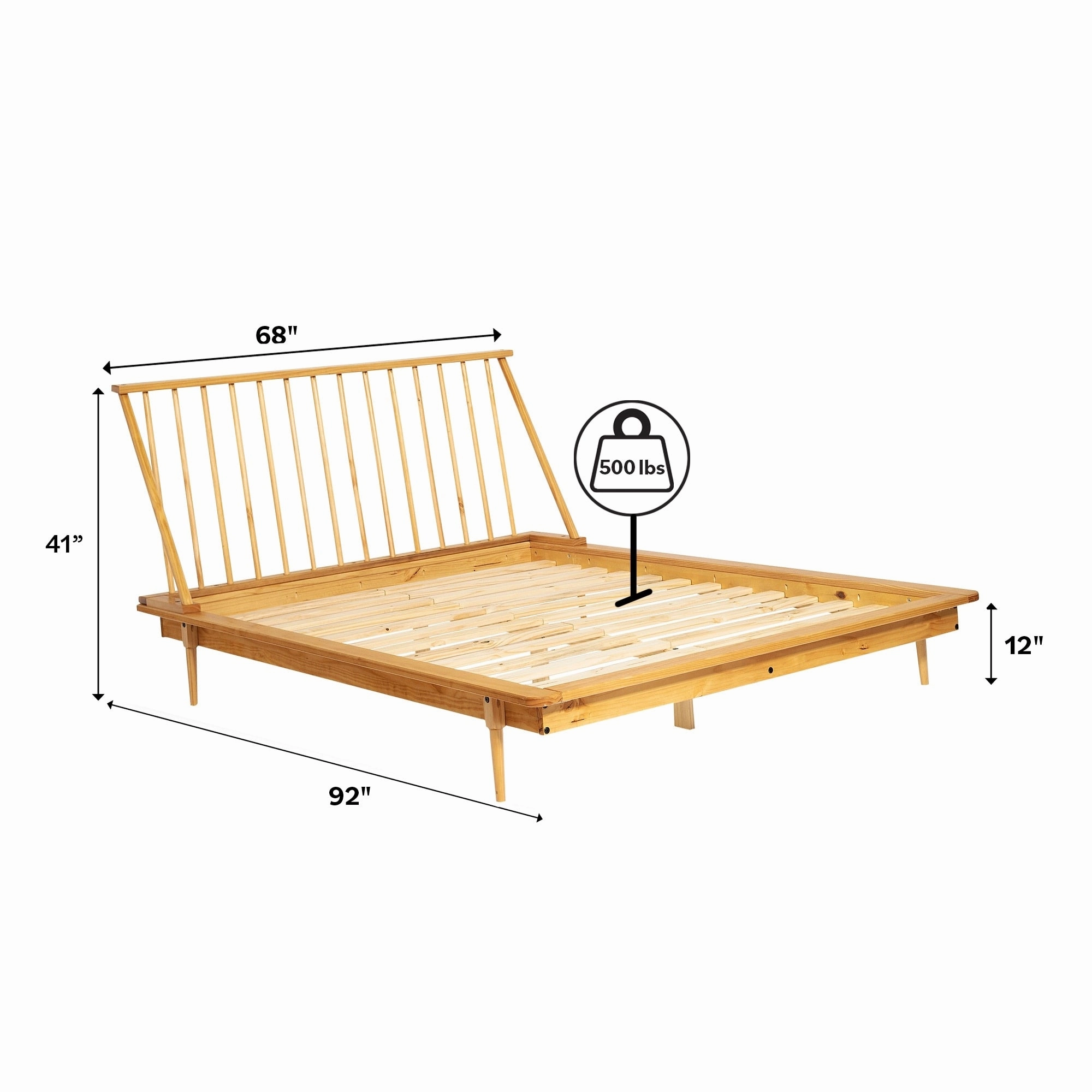 Middlebrook Blaney Solid Wood Spindle Platform Bed