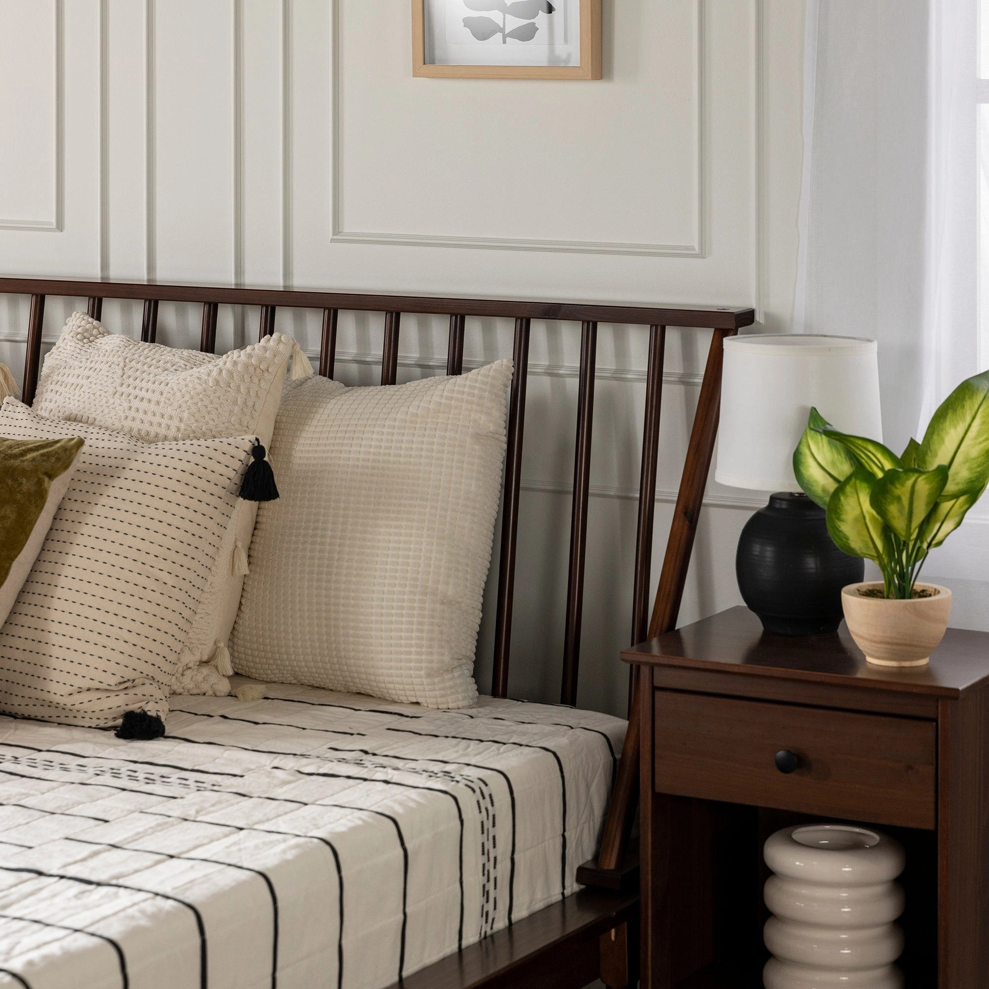 Middlebrook Blaney Solid Wood Spindle Platform Bed