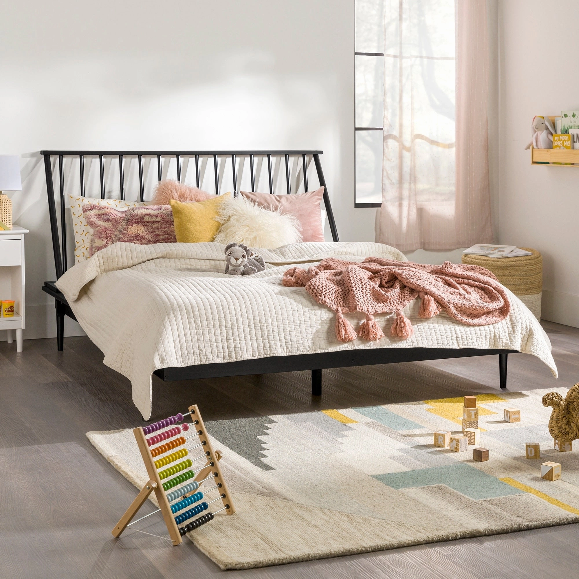 Middlebrook Blaney Solid Wood Spindle Platform Bed
