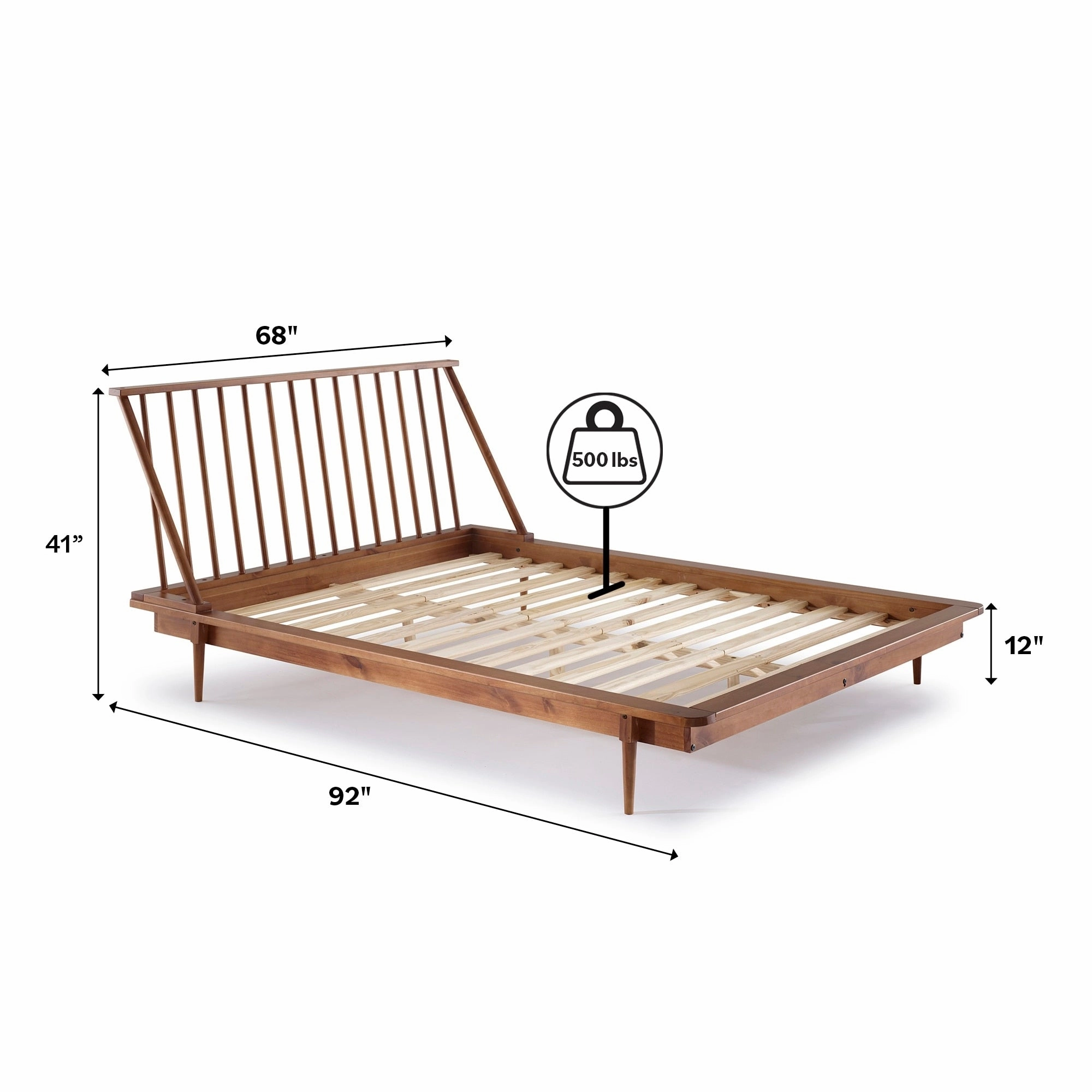 Middlebrook Blaney Solid Wood Spindle Platform Bed