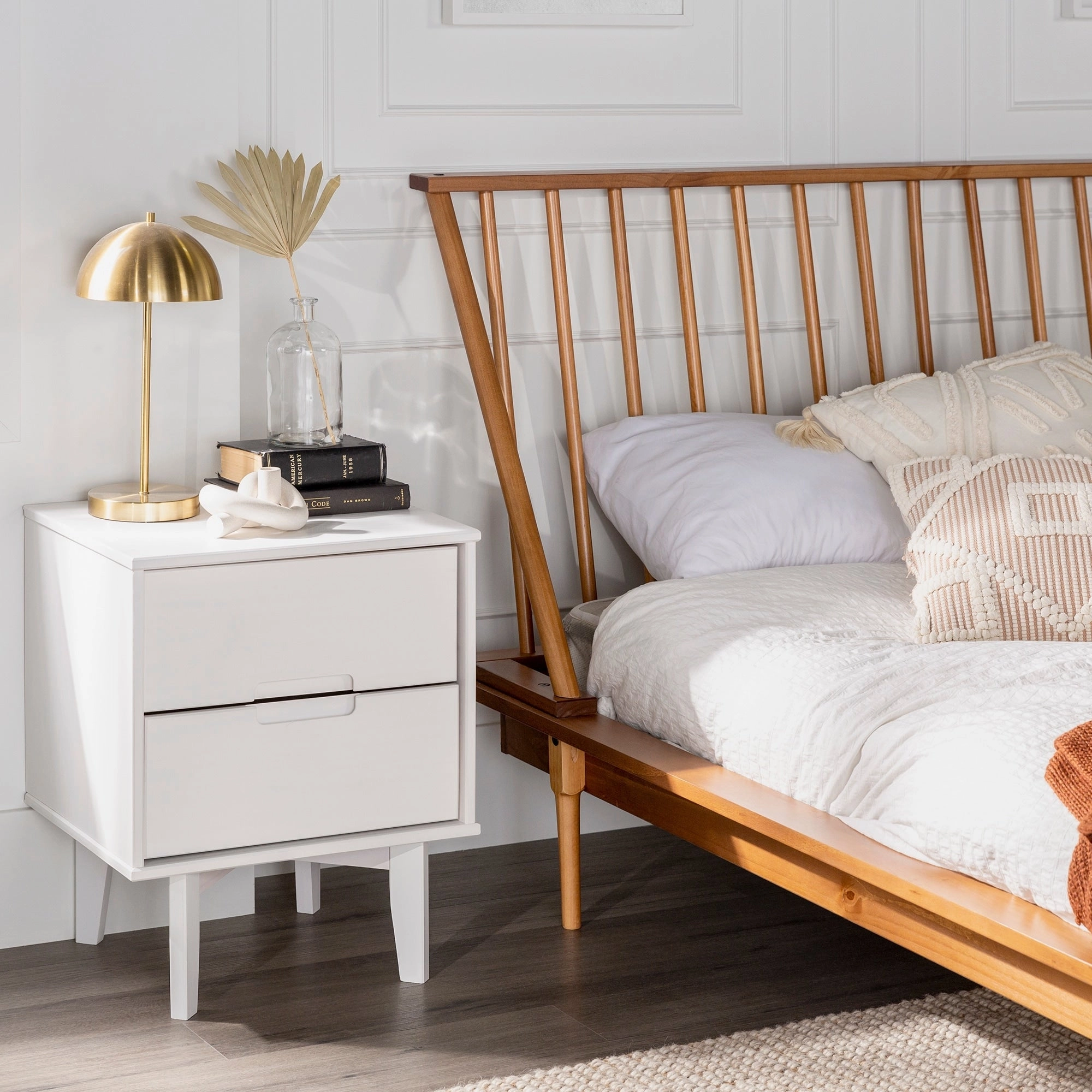 Middlebrook Blaney Solid Wood Spindle Platform Bed
